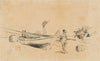 Two Japanese Fishing Boats On Shore (1867–1903)