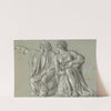 Two Kneeling Figures with Offerings by Roman 18th Century