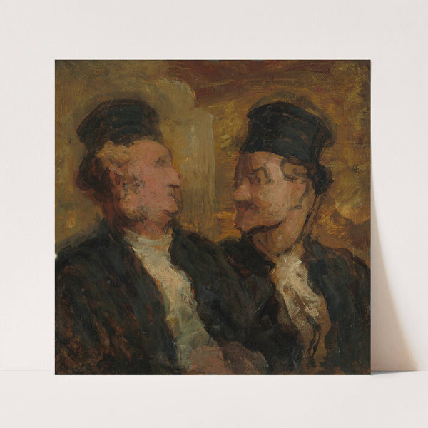 Two Lawyers (c. 1860) by Honoré Daumier