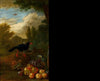 Two Macaws, a Cockatoo and a Jay, with Fruit (1710)