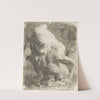 Two Male Figures Wrestling by Thomas Pollock Anshutz