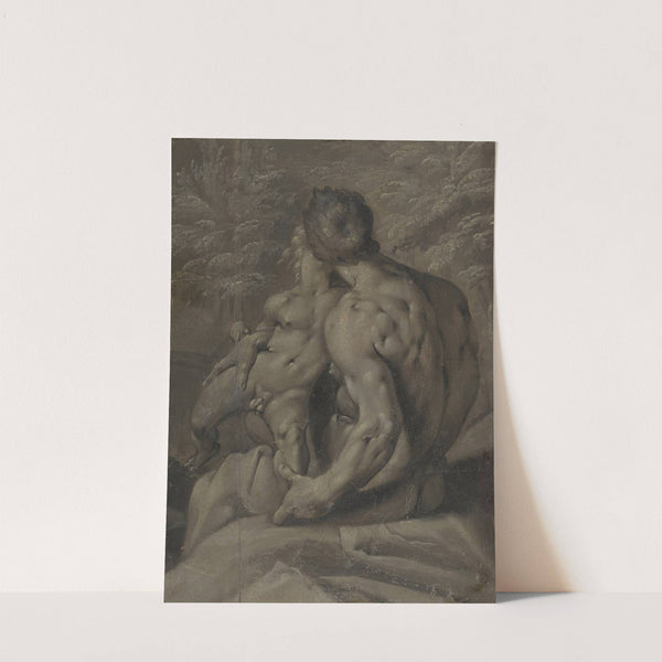 Two Male Nudes (1590) by Cornelis Cornelisz Van Haarlem
