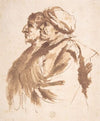 Two Men, Depicted Half-Length, in Profile (17th century)