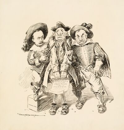 Two men, Gelmont and Ryan, hold an older man at gunpoint (1907)