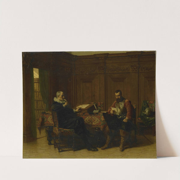 Two Men in a Seventeenth-century Interior, Called &#039;A Conference&#039; by Lambertus Lingeman