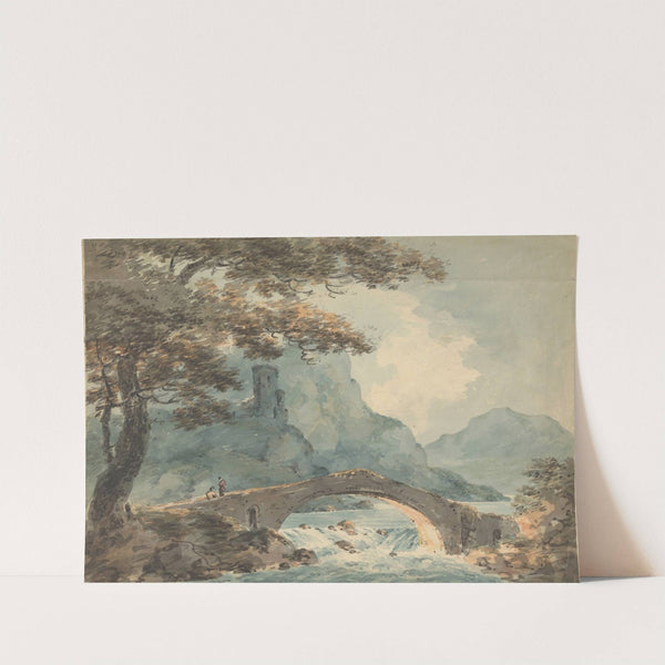 Two Men on a Bridge by William Sawrey Gilpin