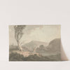 Two Men with Telescope Looking Across A River by Samuel Davis