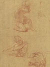 Two Nude Children Lifting a Cudgel