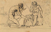 Two Nude Men Playing with Dice