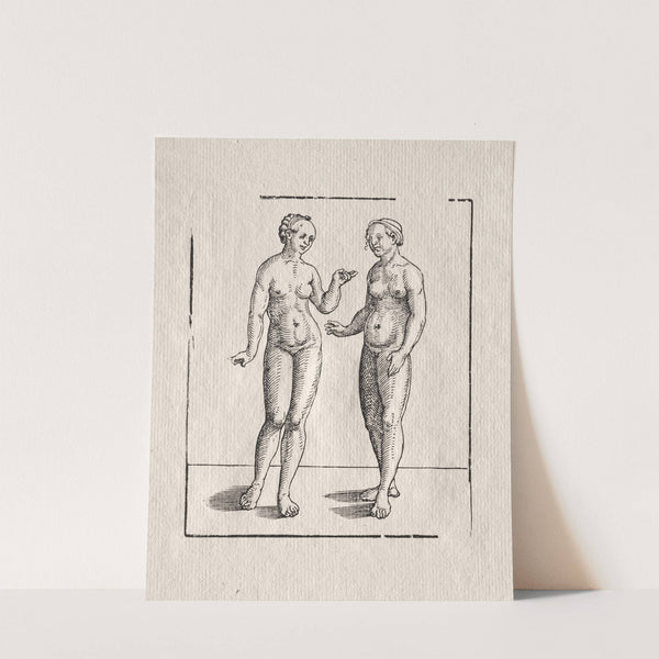 Two Nudes by Erhard Schön