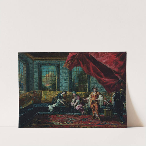 Two Odalisques Playing Mancala in the Harem by Giovanni Antonio Guardi