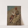 Two Peasant Boys on a Slope (1859) by Franz von Lenbach