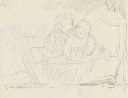 Two playing children