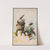 Two plump men, one with umbrella, one falling (1890) by Calvert Litho. Co