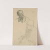 Two portrait studies of Charles Conder (1896) by William Rothenstein