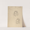 Two Portrait Studies of the Artist&#039;s Wife, and a Study of a Leg and Torso by George Richmond