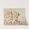 Two Putti Blindfolding a Third by Circle of Guido Reni