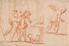 Two Putti Carrying a Third Putto; Another Putto from the Rear