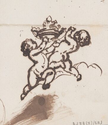 Two Putti with a Crown