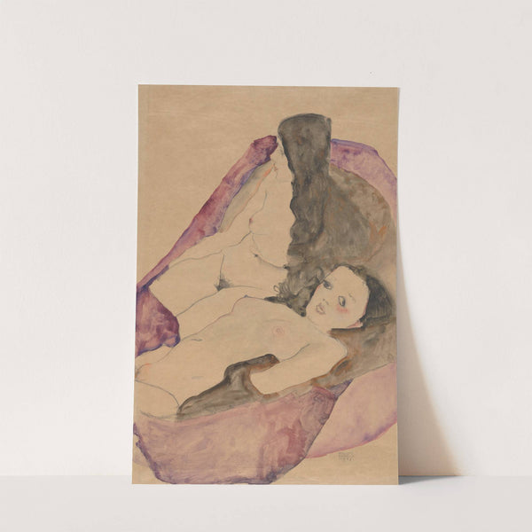 Two Reclining Nudes (1911) by Egon Schiele