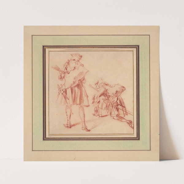 Two Recruits (ca. 1715) by Jean-Antoine Watteau