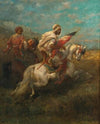 Two scouts on horseback
