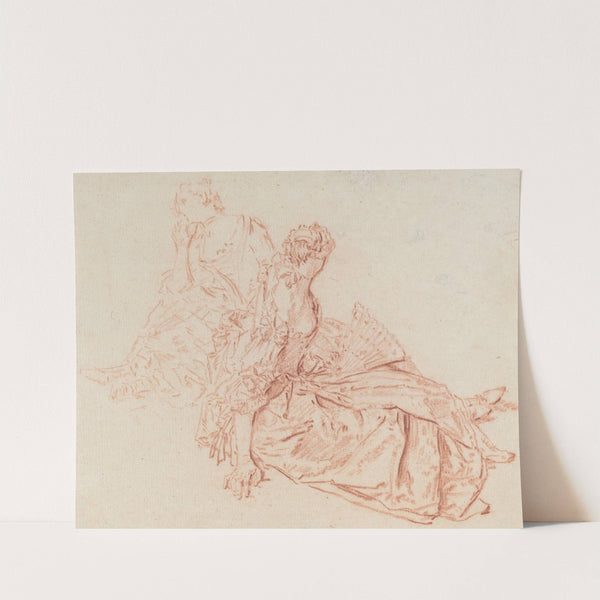 Two Seated Ladies by Nicolas Lancret