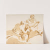 Two Seated Women and a Boy on Clouds (1696–1770) by Giovanni Battista Tiepolo