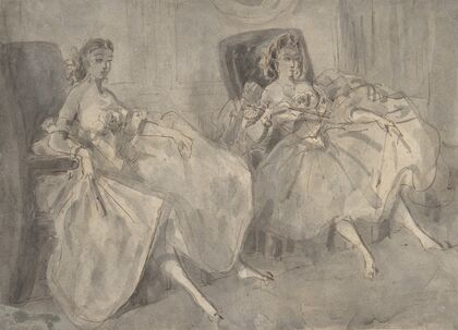 Two Seated Women