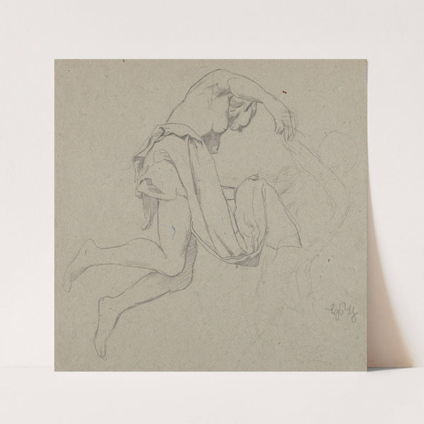 Two Semi-Nude Females (1906) by Hans Thoma