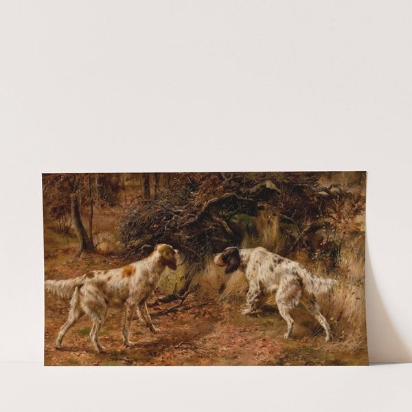 Two Setters on Point by Edmund Henry Osthaus