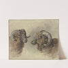 Two sheep by Jacob van Strij