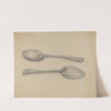 Two Silver Soup Spoons by Nicholas Zupa