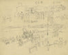 Two sketches of a depot on the Charleston & Savannah Railroad