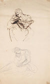 Two Sketches of a Woman and Infant