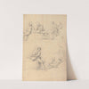 Two Sketches of Saints or Prophets by Hamlet Winstanley