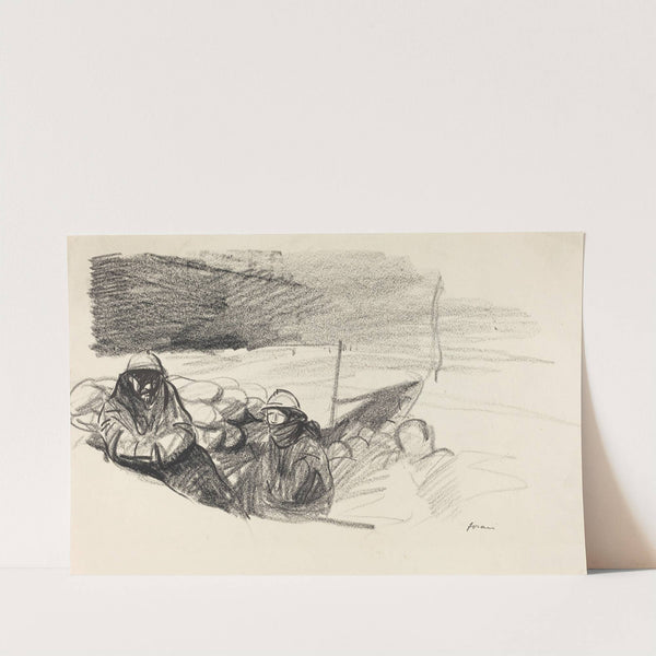 Two Soldiers in a Trench (c. 1914-1919) by Jean-Louis Forain