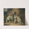 Two springer spaniels in a rocky landscape by Richard Livesay
