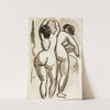 Two Standing Female Nudes by Carl Newman