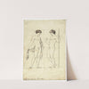 Two standing naked youths by David Humbert de Superville