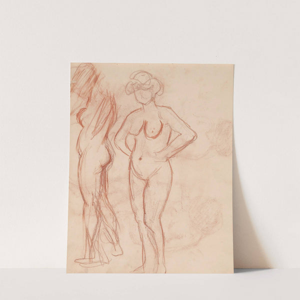 Two Standing Nudes by Jules Schmalzigaug