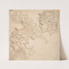 Two Studies for Helmet Designs Presented En Profil by Giovanni Battista Foggini