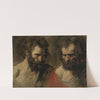 Two Studies Of A Bearded Man by Anthony van Dyck