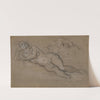 Two Studies of a Reclining Female Nude (1590–1610) by Domenico Tintoretto