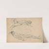 Two Studies of a Reclining Man (ca. 1903) by Wilhelm Lehmbruck