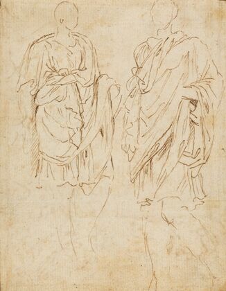 Two Studies of an Ancient Statue