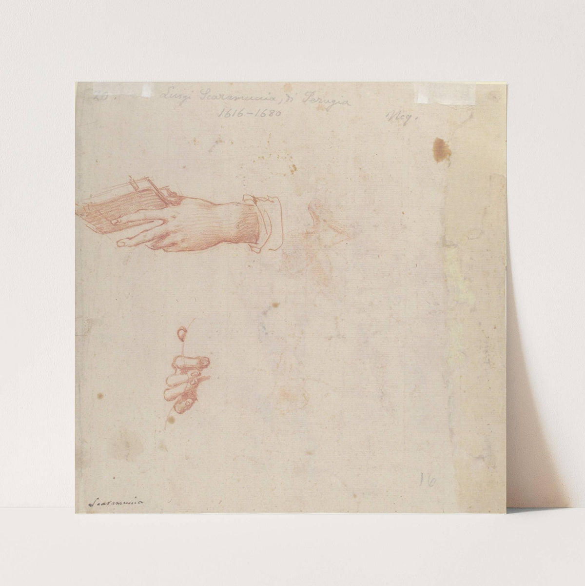 Two Studies of Hands by Poppi (Francesco Morandini)