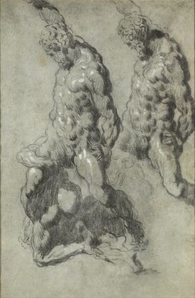 Two Studies of Samson Slaying the Philistines