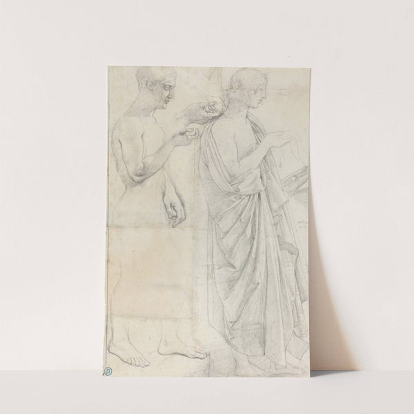 Two Studies of Virgil by Jean Auguste Dominique Ingres