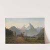 Two swaggers boiling a billy of tea, Milford Sound by John Gibb